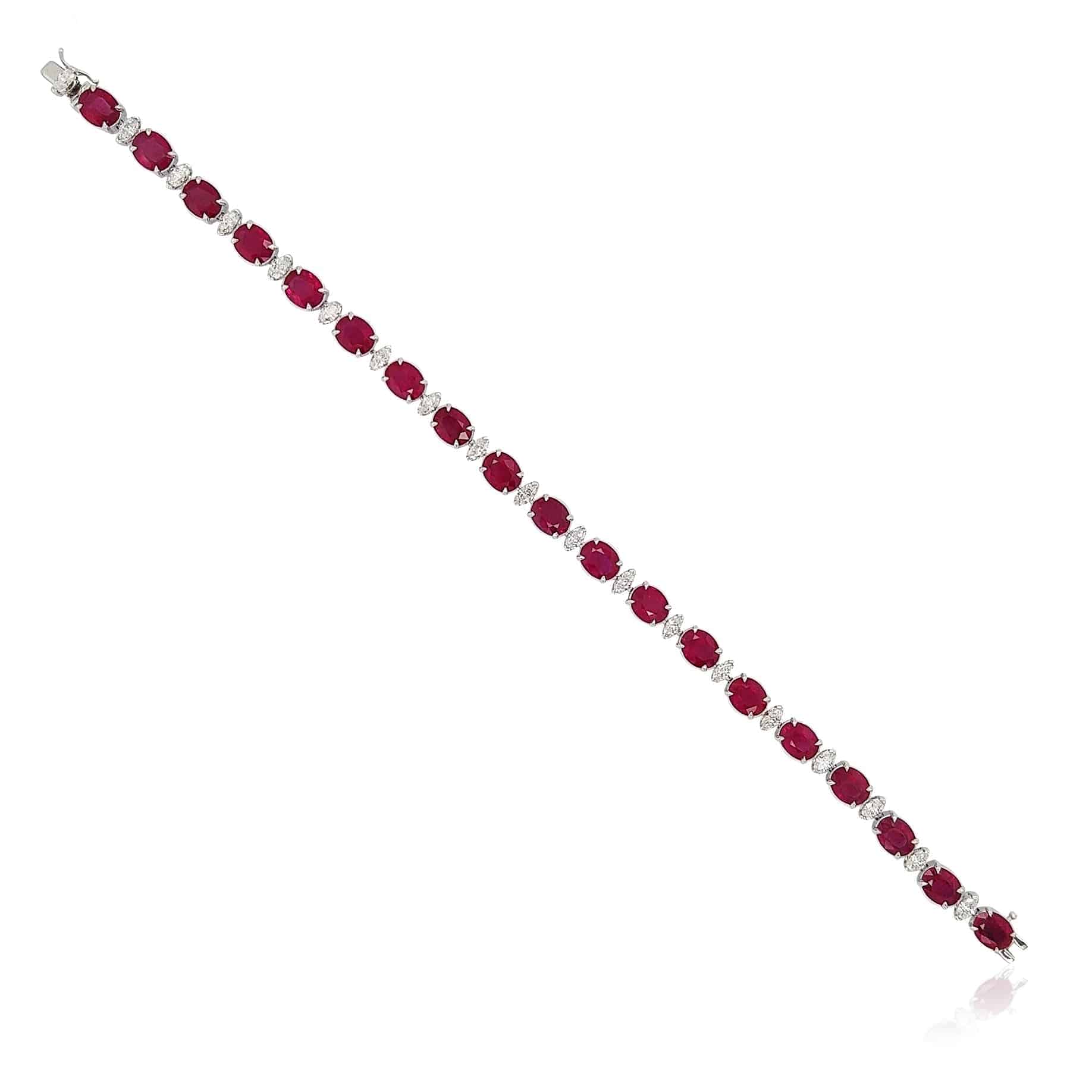 Ruby & Diamond Bracelet - K.S. Sze & Sons