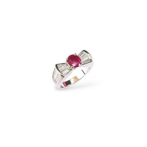Ruby & Diamond Ring - K.S. Sze & Sons
