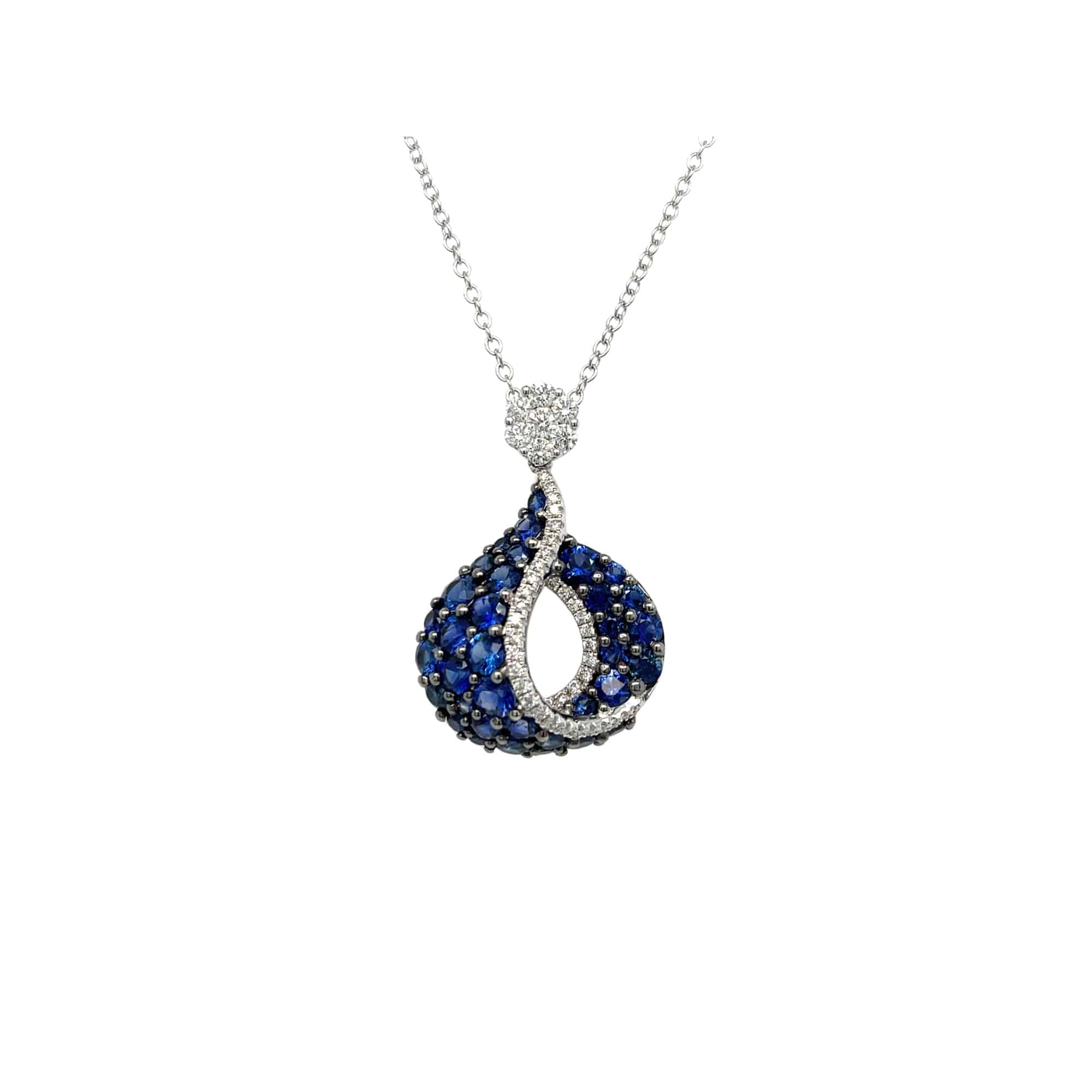 Sapphire & Diamond Pendant - K.S. Sze & Sons