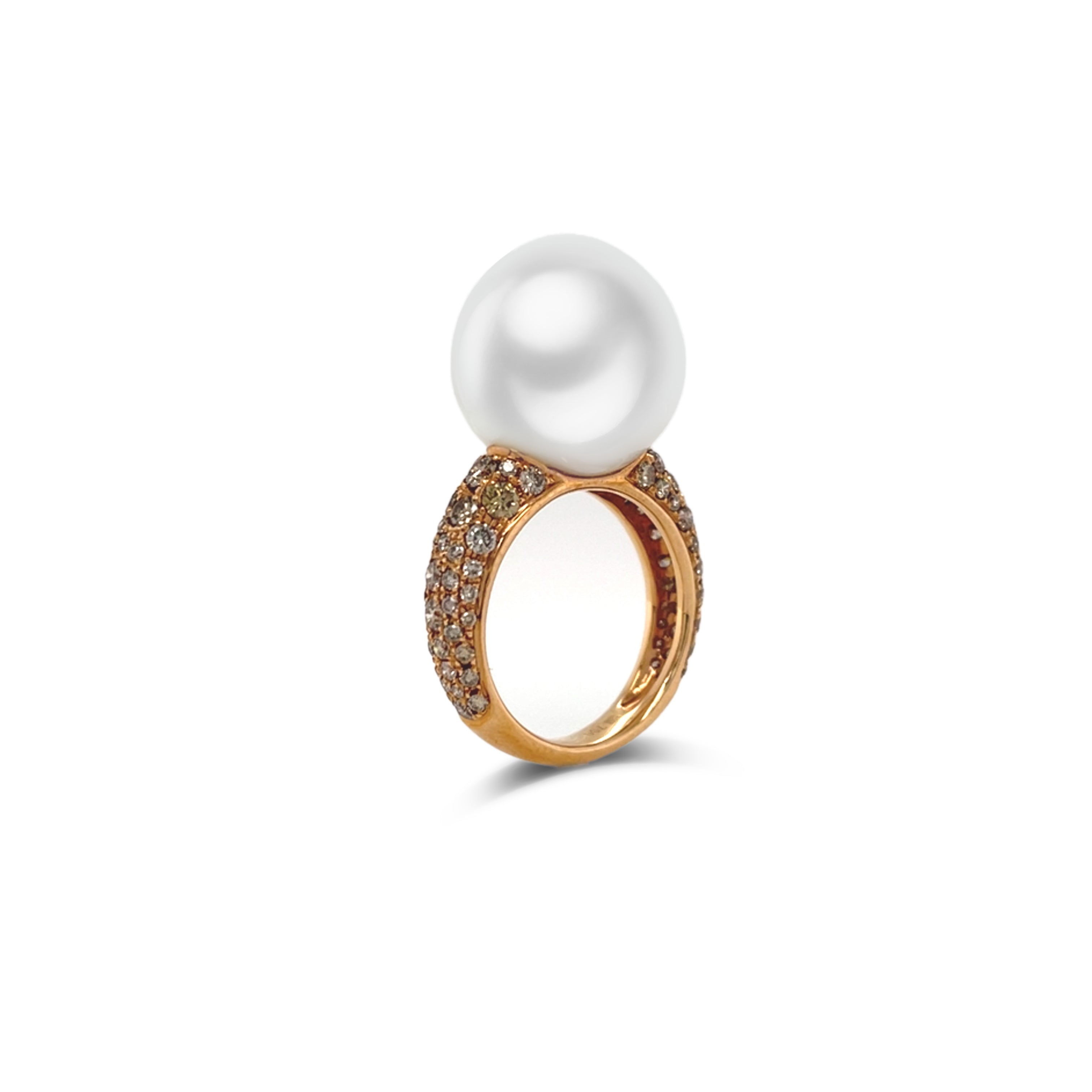 South Sea Pearl & Diamond Ring - K.S. Sze & Sons