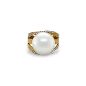South Sea Pearl & Diamond Ring - K.S. Sze & Sons