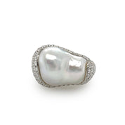 South Sea Pearl & Diamond Ring - K.S. Sze & Sons