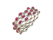 Cabochon Ruby & Ruby Bracelet - K.S. Sze & Sons
