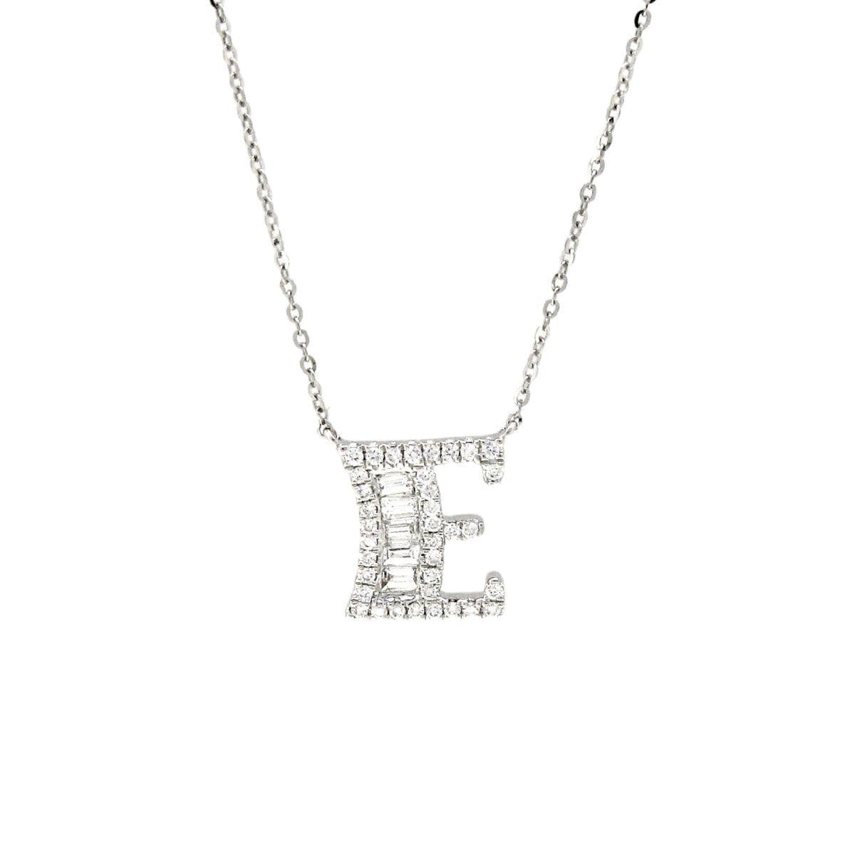 Initial Diamond Necklace “E” - K.S. Sze & Sons