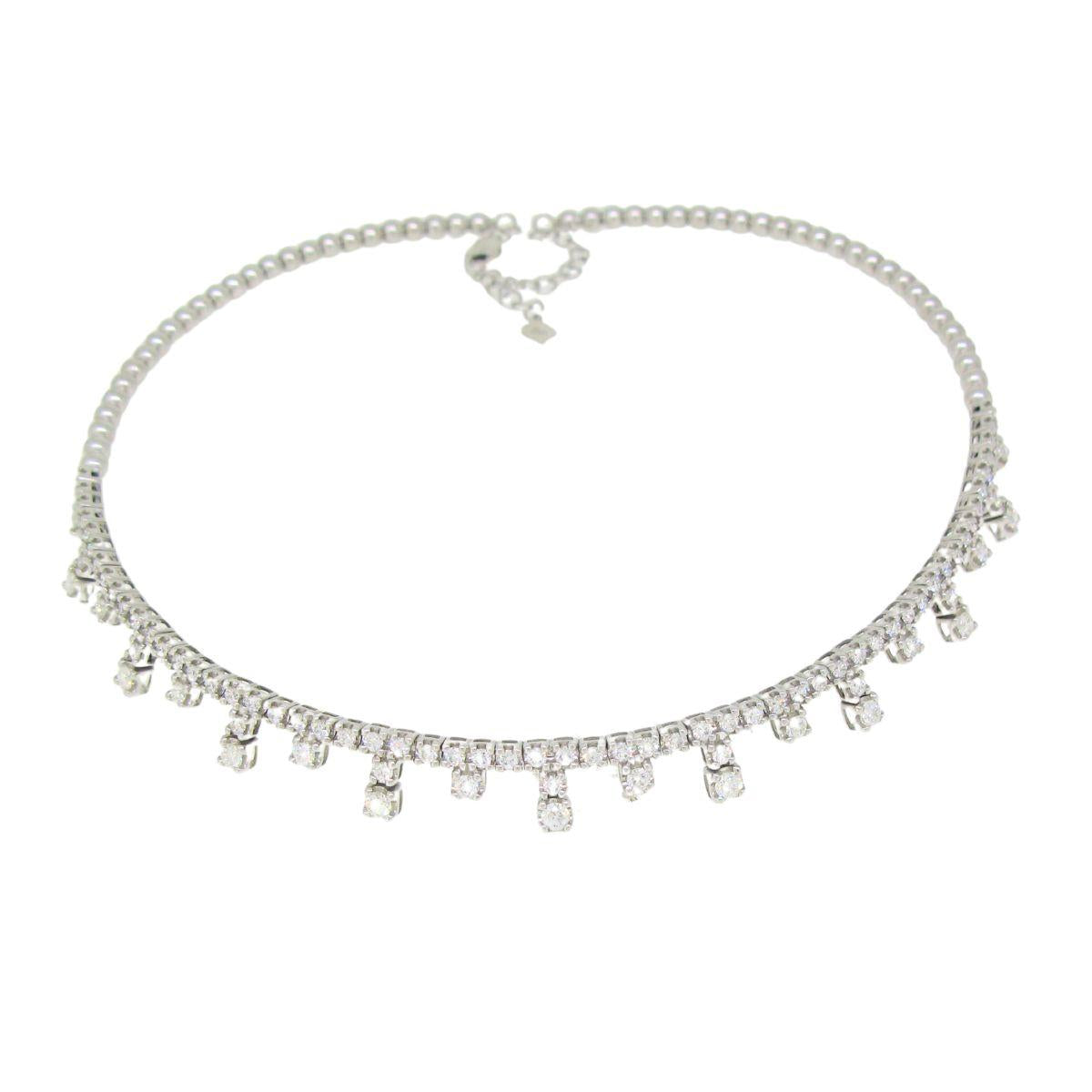 White Diamond Necklace - K.S. Sze & Sons