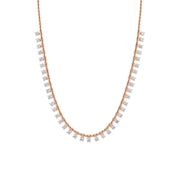 Rose Gold Diamond Necklace - K.S. Sze & Sons