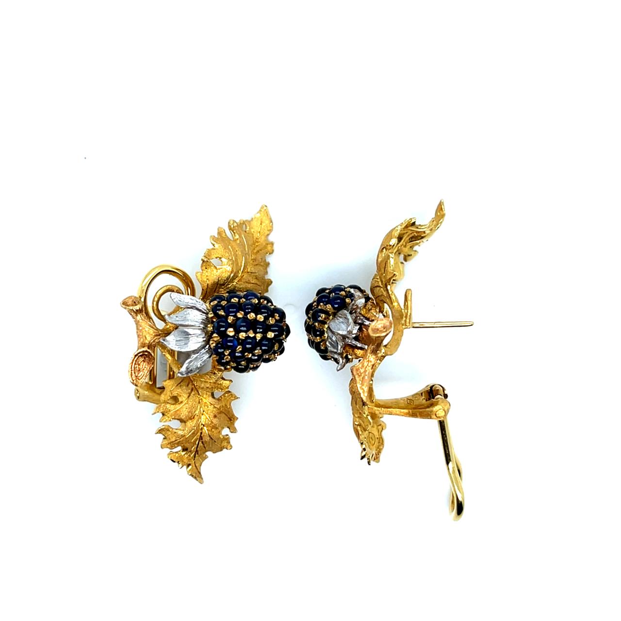 Sapphire Berry Earrings - K.S. Sze & Sons