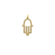 Diamond Hamsa Hand Pendant - K.S. Sze & Sons