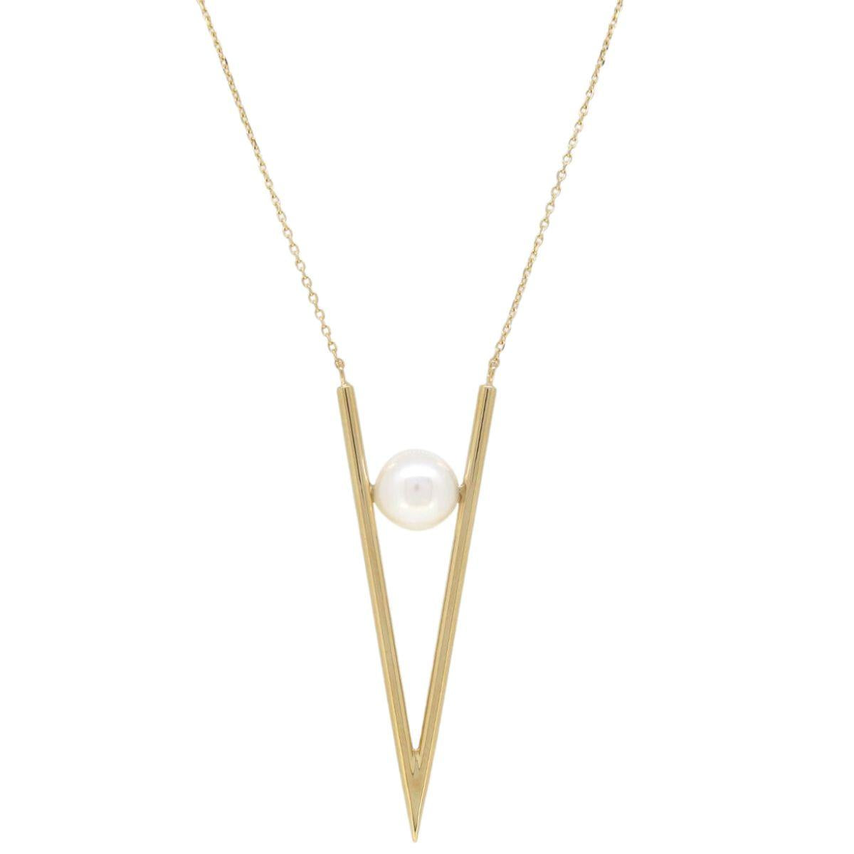 Skinny "V" Necklace - K.S. Sze & Sons
