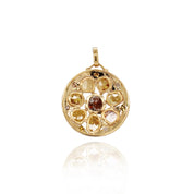 Yellow Gold Diamond Pendant - K.S. Sze & Sons