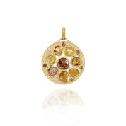 Yellow Gold Diamond Pendant - K.S. Sze & Sons