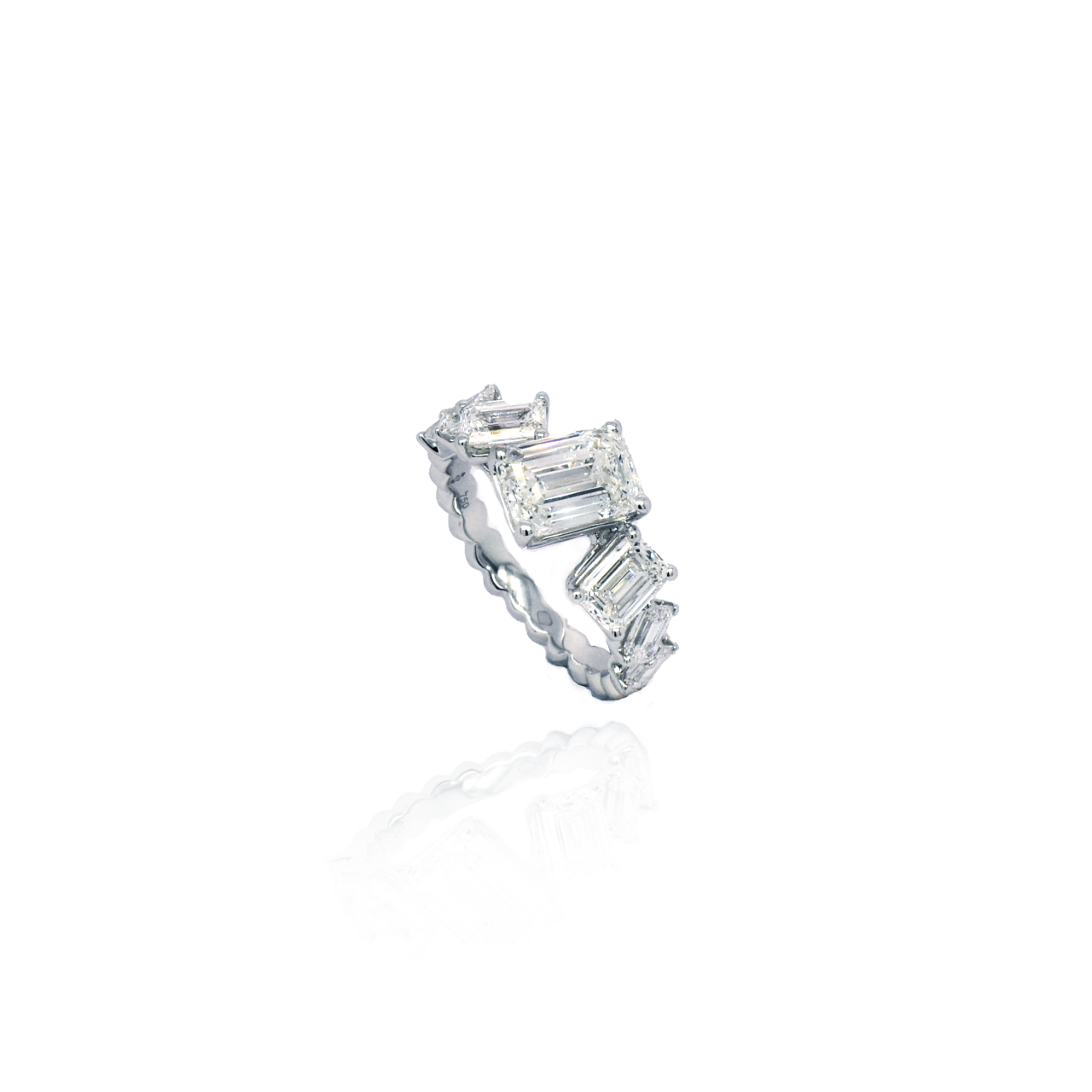 Emerald Cut Diamond Ring - K.S. Sze & Sons
