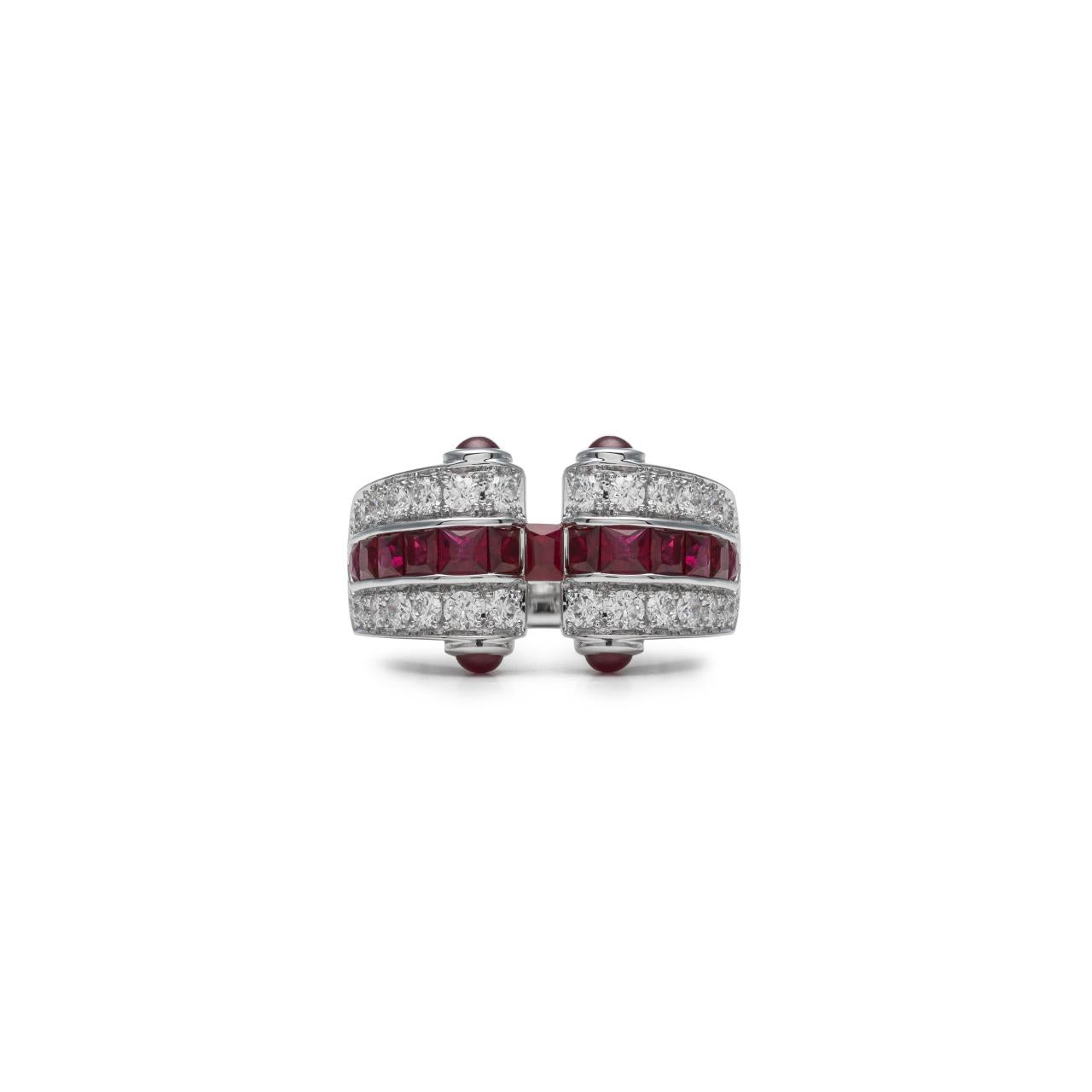 Diamond & Ruby Ring - K.S. Sze & Sons