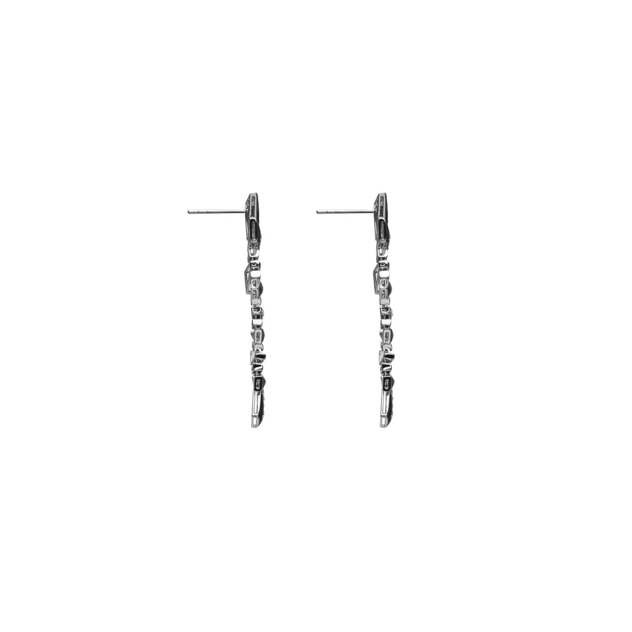 Diamond  & Enamel Earrings - K.S. Sze & Sons