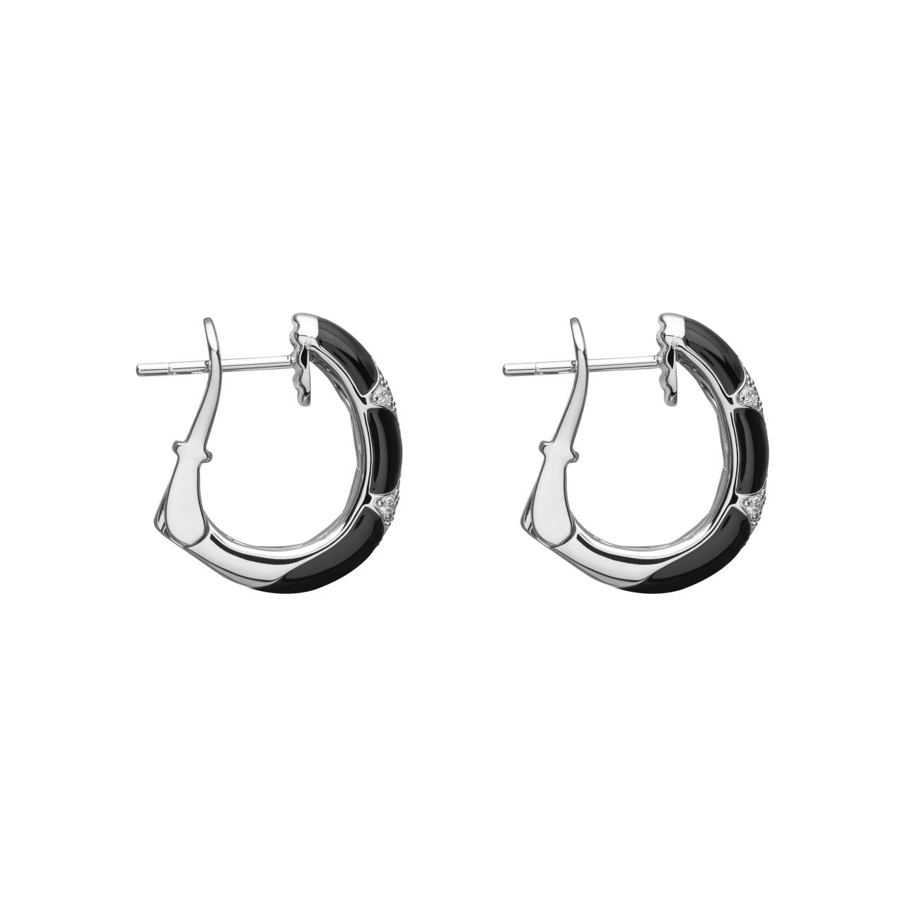 Diamond & Enamel Earrings - K.S. Sze & Sons