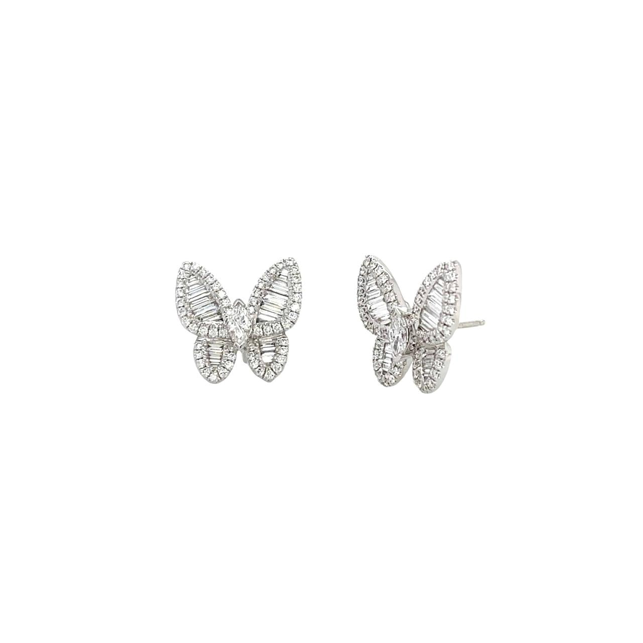 Diamond Butterfly Earrings - K.S. Sze & Sons