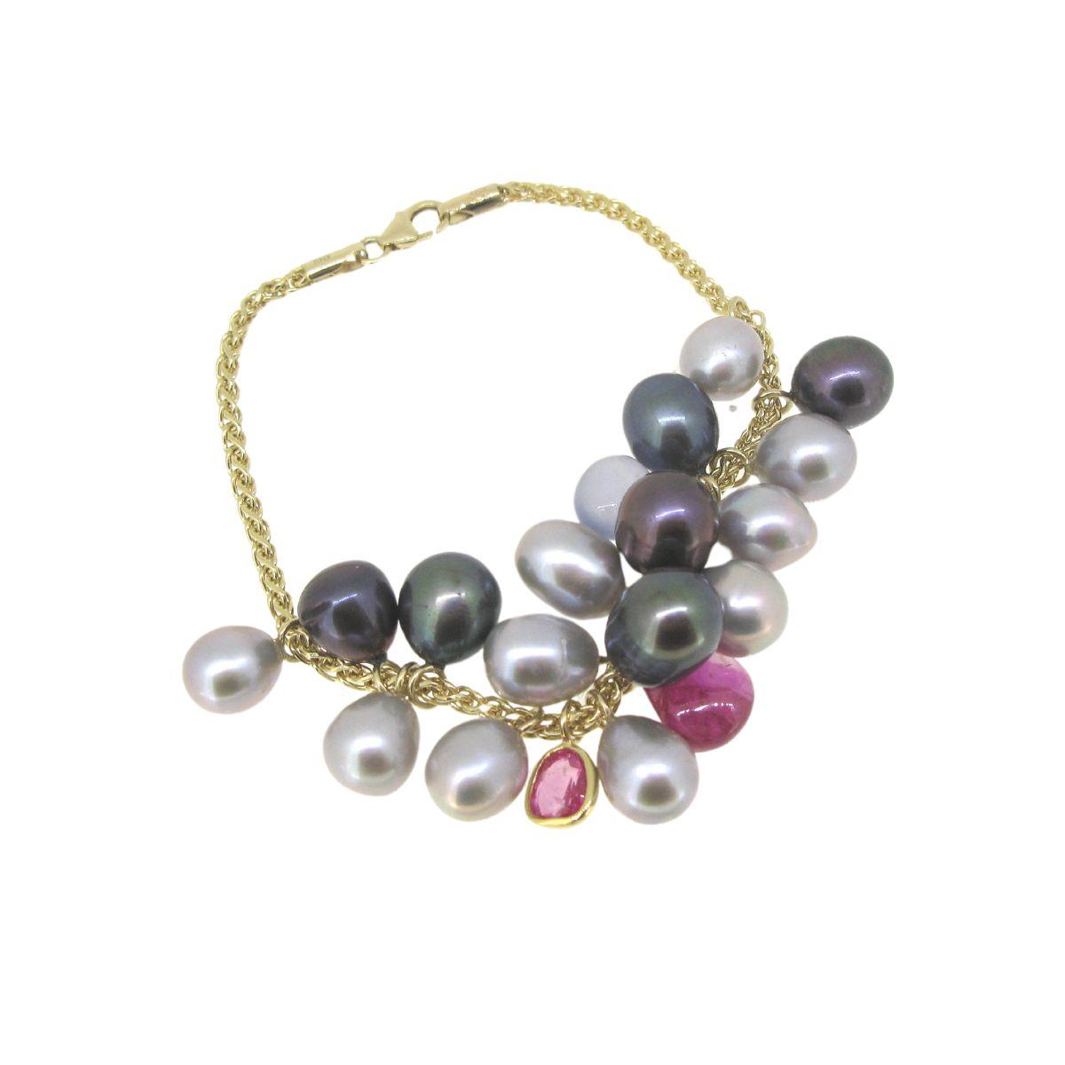 Pearl & Color-Stone Bracelet - K.S. Sze & Sons