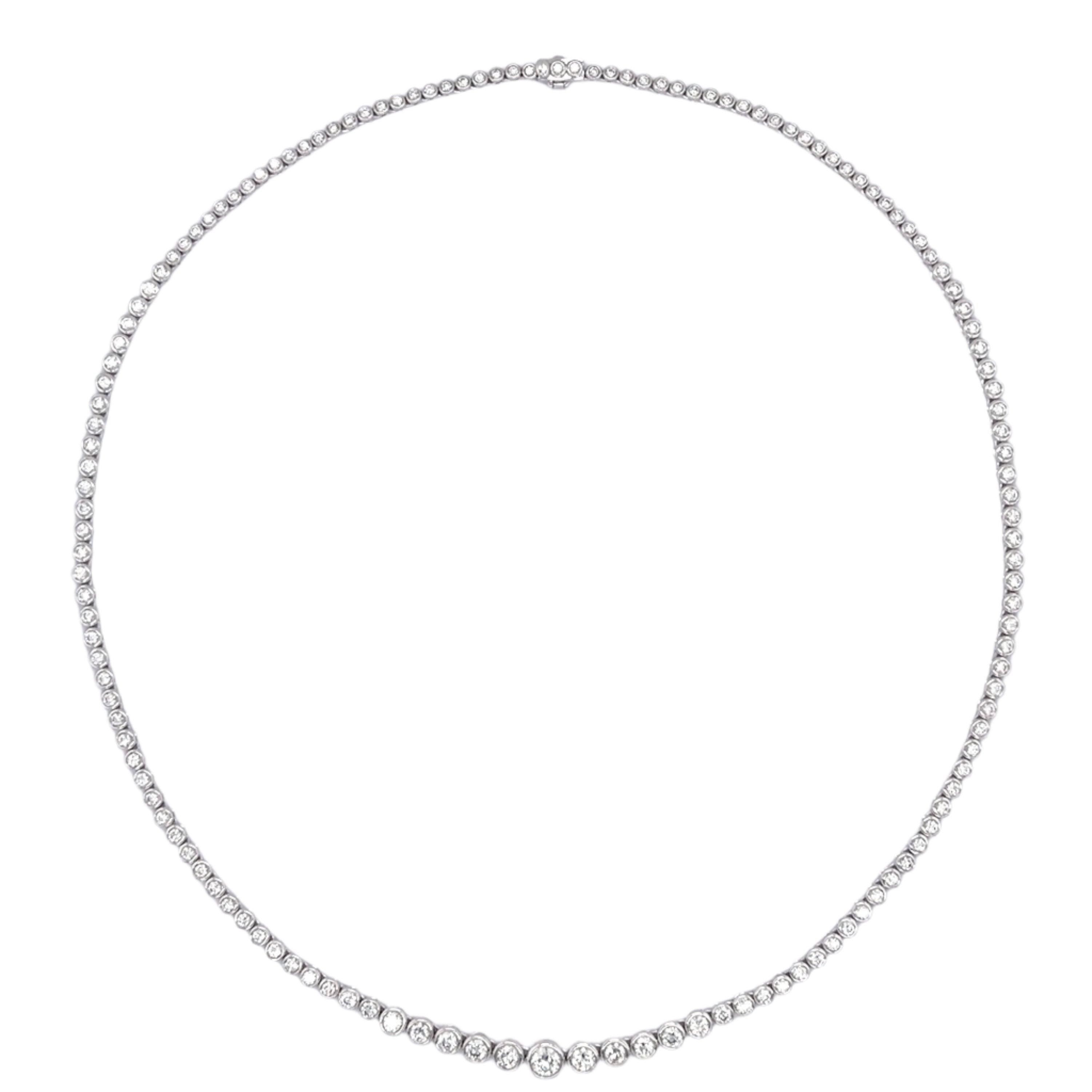 Tennis Diamond Necklace - K.S. Sze & Sons