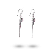 Black Jade Fan Earrings - K.S. Sze & Sons