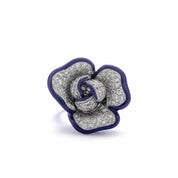 Transformational Diamond & Enamel Rose Brooch/Ring - K.S. Sze & Sons