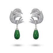 Transformational Diamond & Tsavorite Earring - K.S. Sze & Sons