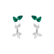 Transformational Emerald Earrings/Diamond Jackets - K.S. Sze & Sons