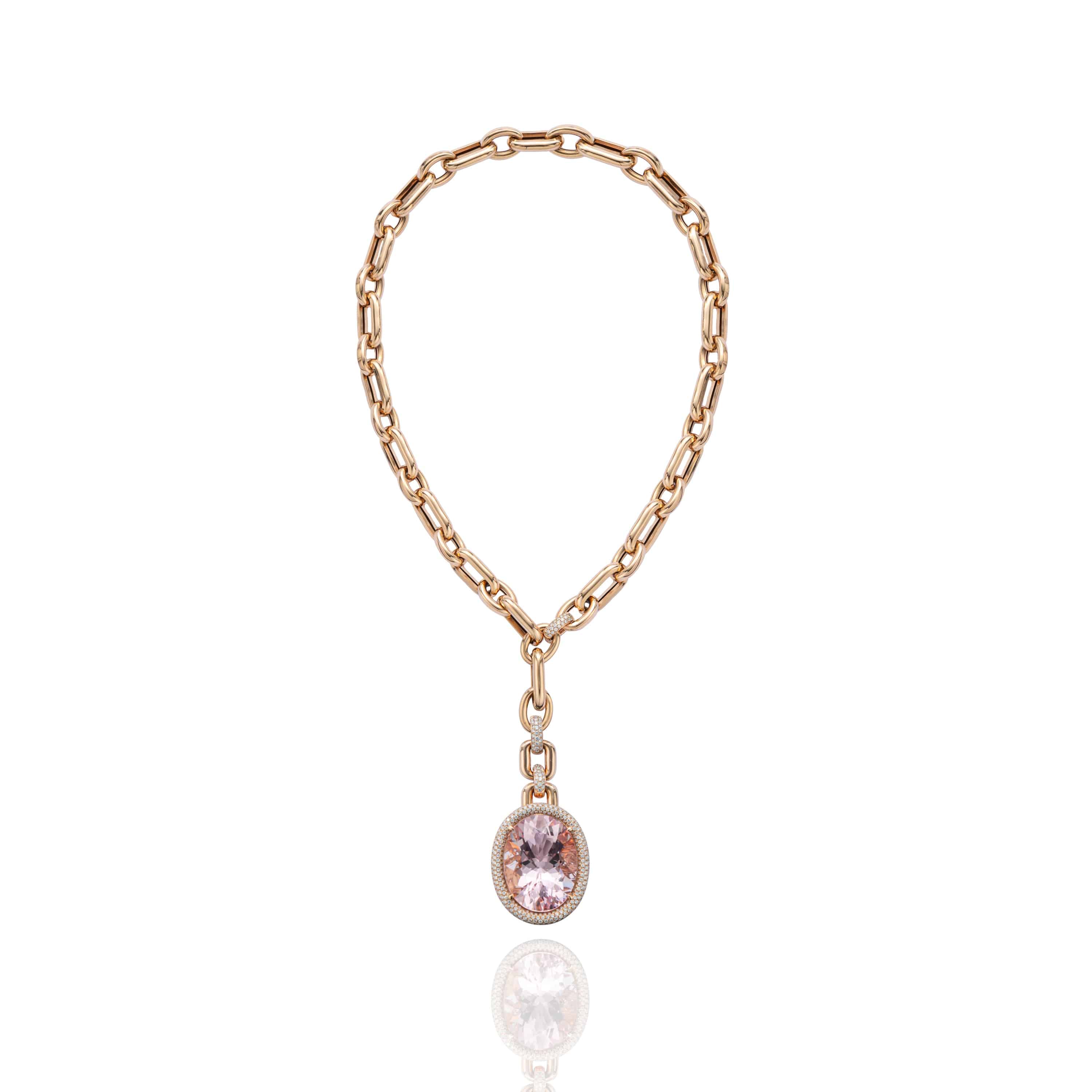 Transformational Morganite & Diamond Necklace - K.S. Sze & Sons
