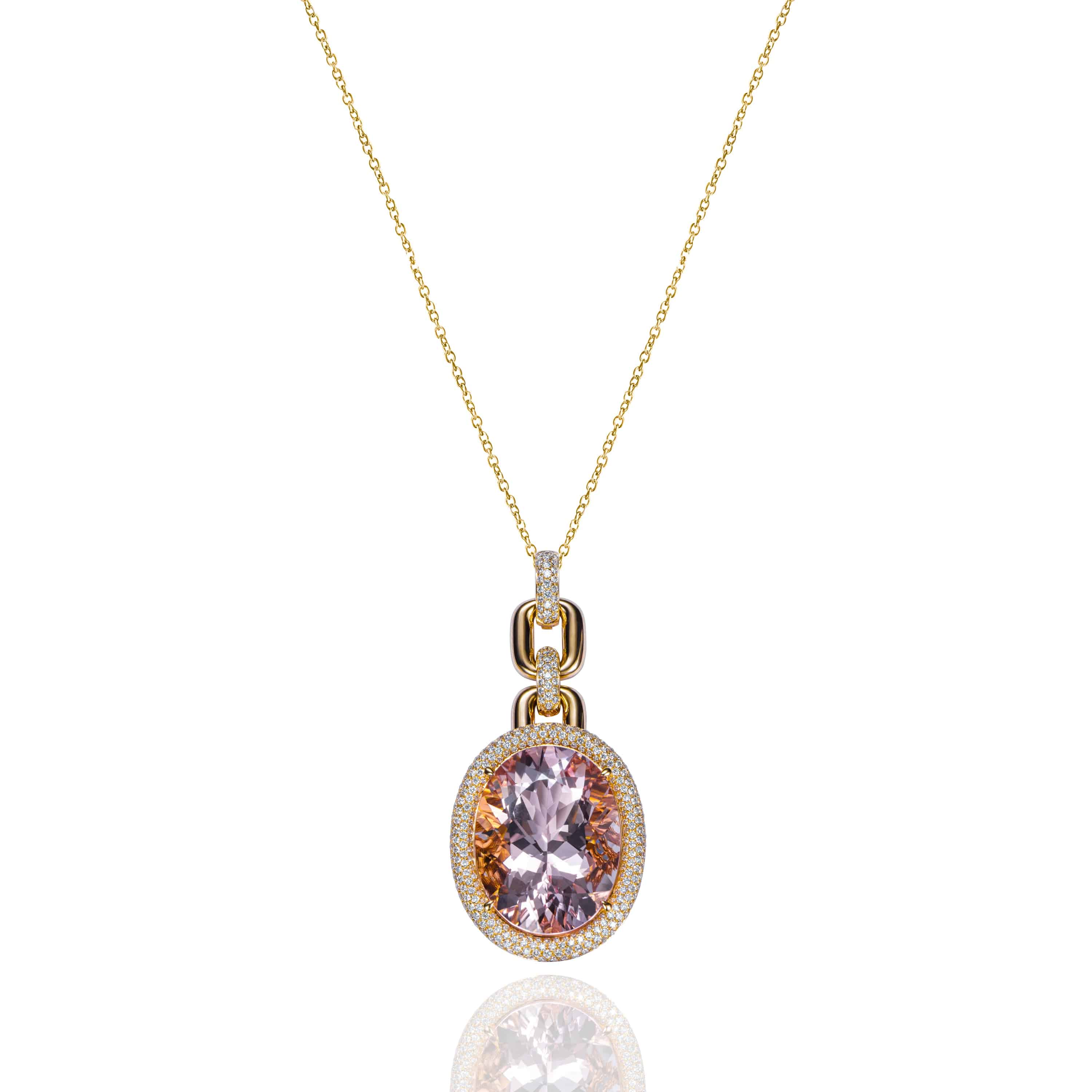 Transformational Morganite & Diamond Necklace - K.S. Sze & Sons