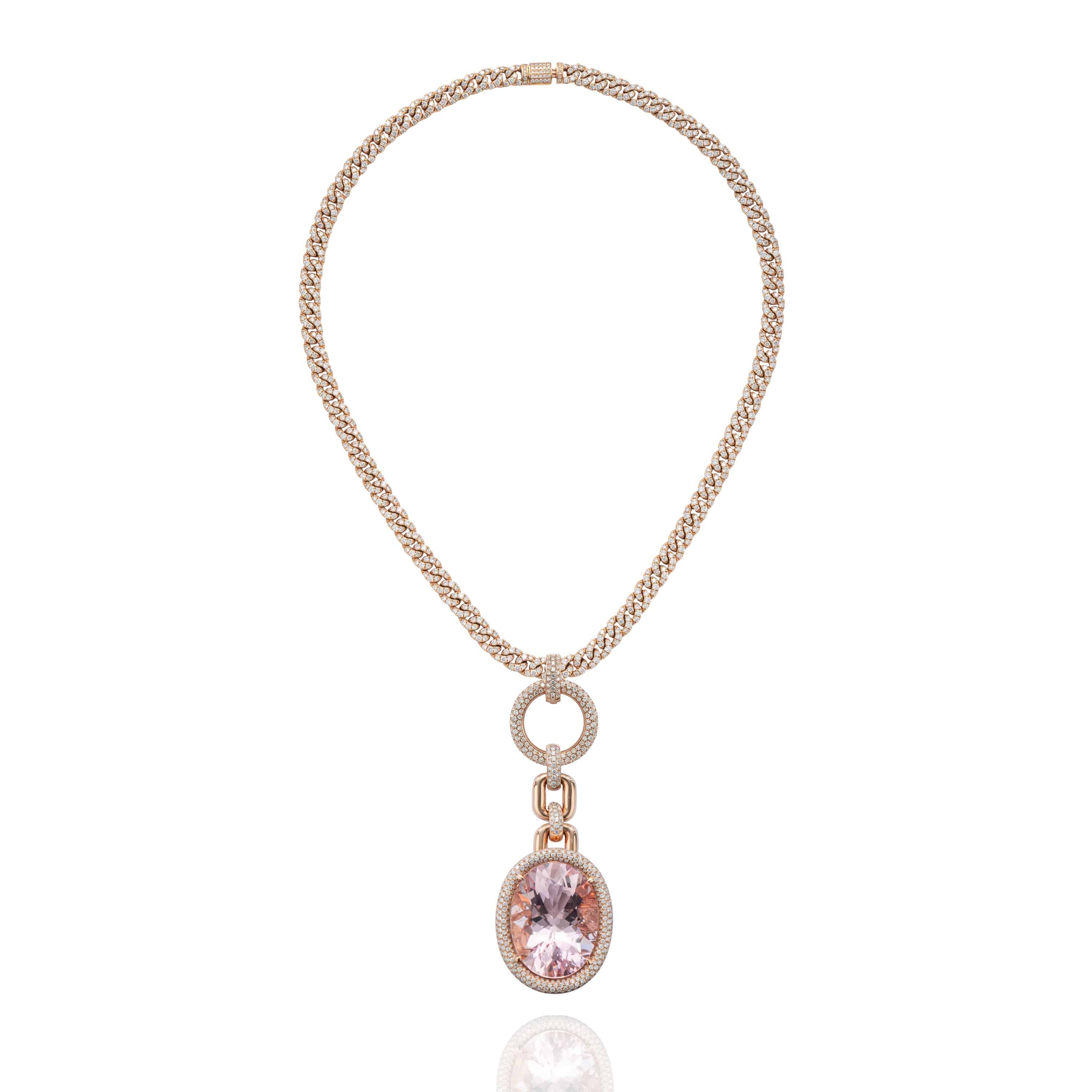 Transformational Morganite & Diamond Necklace - K.S. Sze & Sons