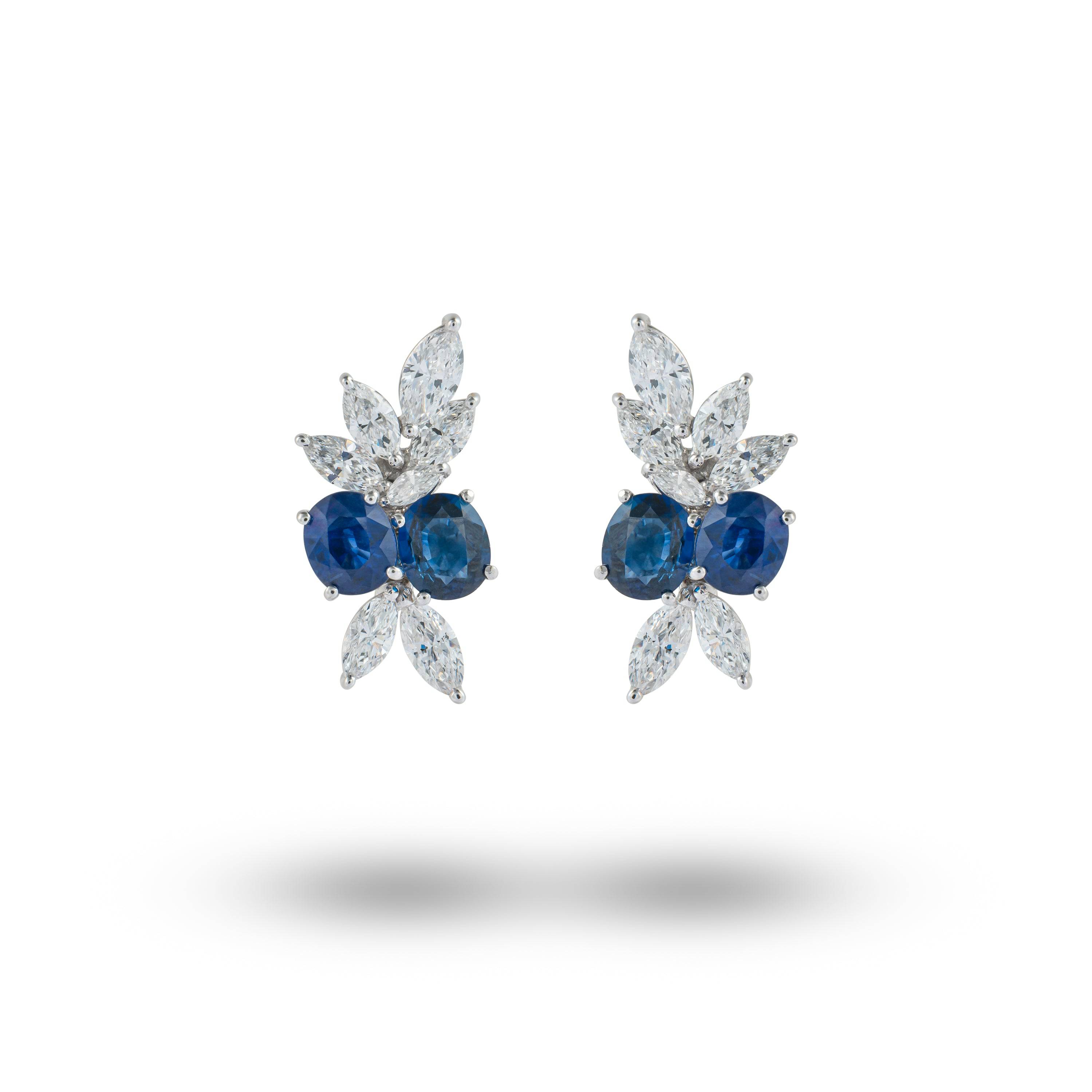 Transformational Sapphire & Diamond Earrings - K.S. Sze & Sons