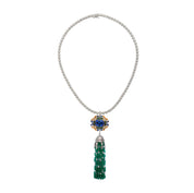 Transformational Tanzanite, Emerald & Diamond Necklace/Ring/Pendant - K.S. Sze & Sons