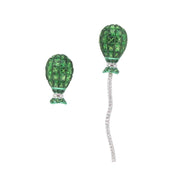 Transformational Tsavorite & Diamond Balloon Earrings - K.S. Sze & Sons