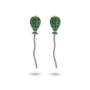 Transformational Tsavorite & Diamond Balloon Earrings - K.S. Sze & Sons