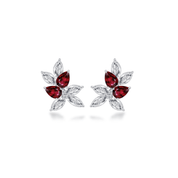 Transformational Unheated Ruby & Diamond Earrings - K.S. Sze & Sons