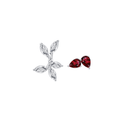 Transformational Unheated Ruby & Diamond Earrings - K.S. Sze & Sons