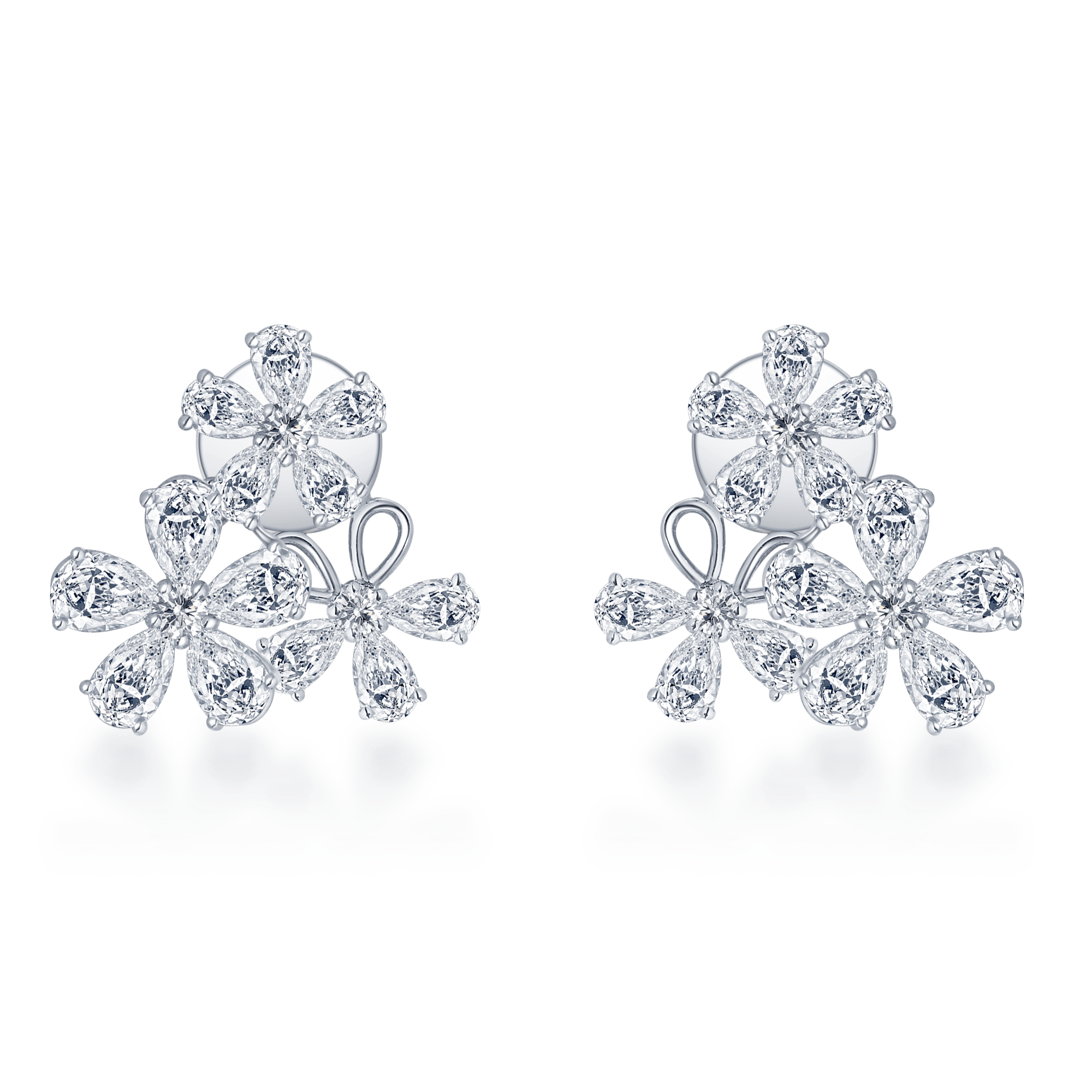 Bouquet Earrings / Transformational - K.S. Sze & Sons