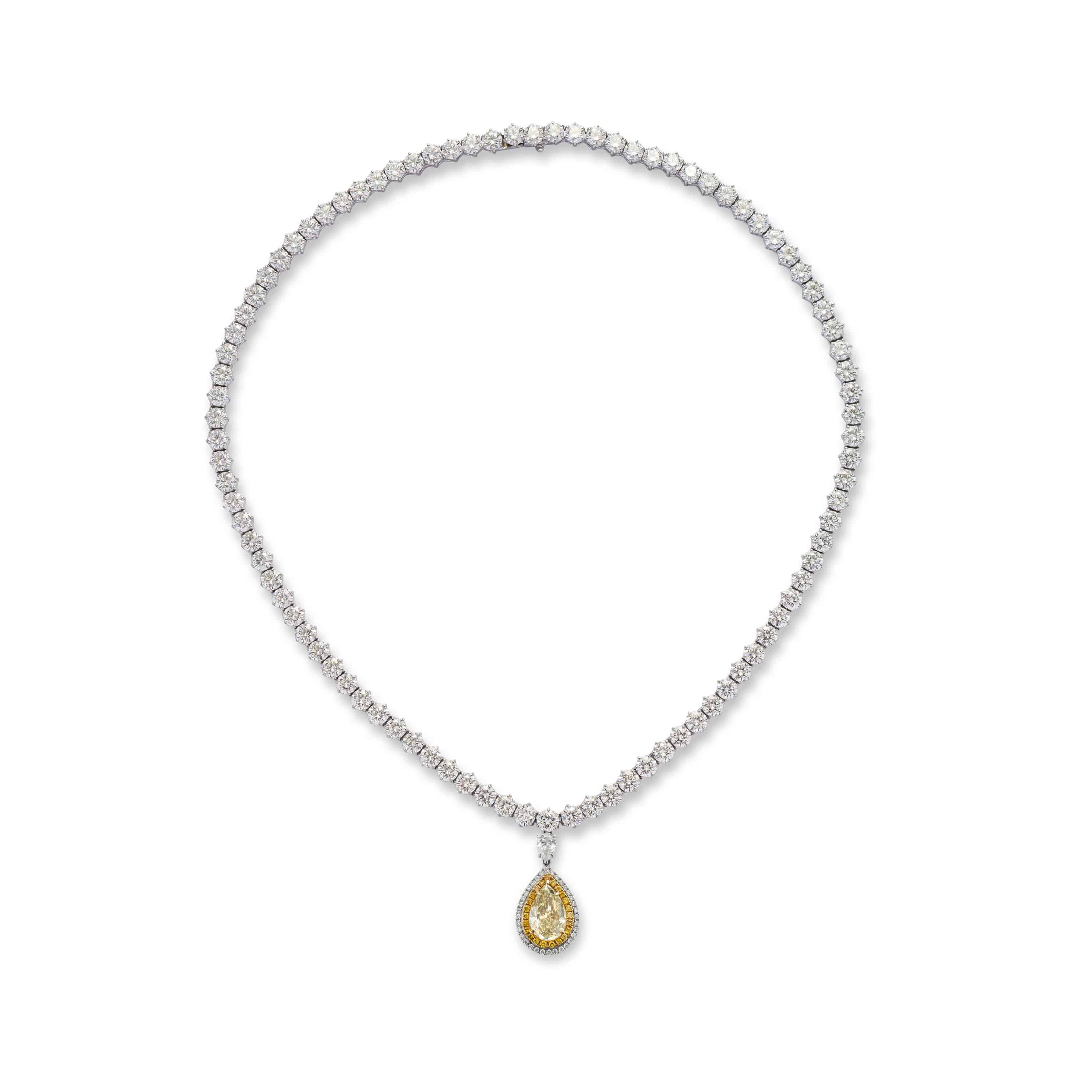 Transformational White & Yellow Diamond/Pendant - K.S. Sze & Sons