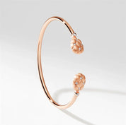 FABERGE Brushed Open Set Bracelet - K.S. Sze & Sons