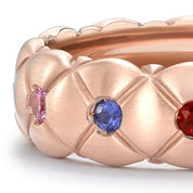 FABERGE Multicolor Petite Brushed Ring - K.S. Sze & Sons