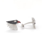 White and Black Diamond Cufflinks - K.S. Sze & Sons