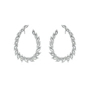 White Diamond Cocktail Earrings - K.S. Sze & Sons