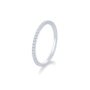 White Diamond Eternity Ring - K.S. Sze & Sons