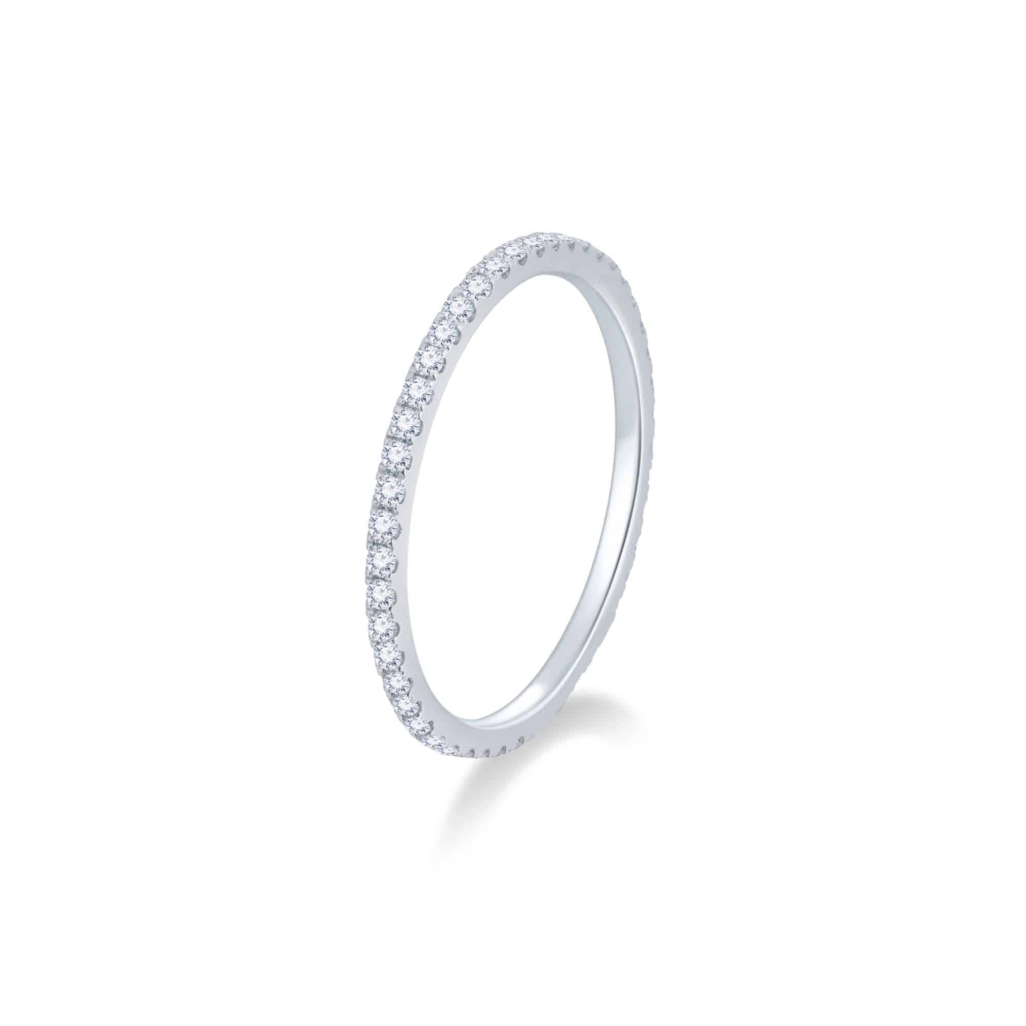 White Diamond Eternity Ring - K.S. Sze & Sons