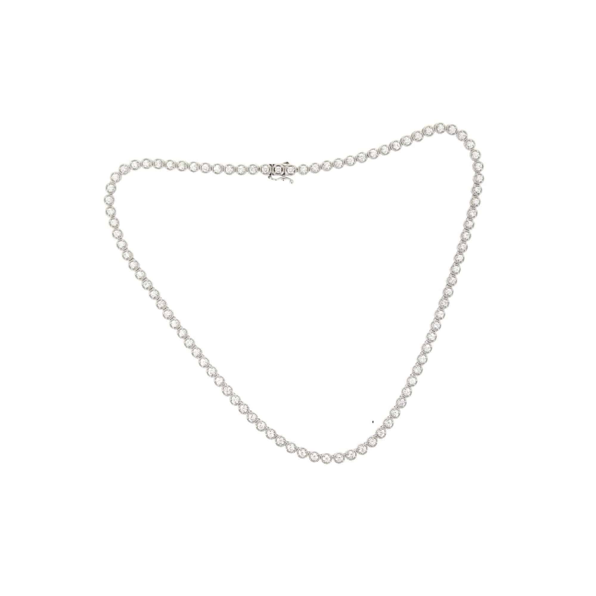 White Diamond Necklace - K.S. Sze & Sons