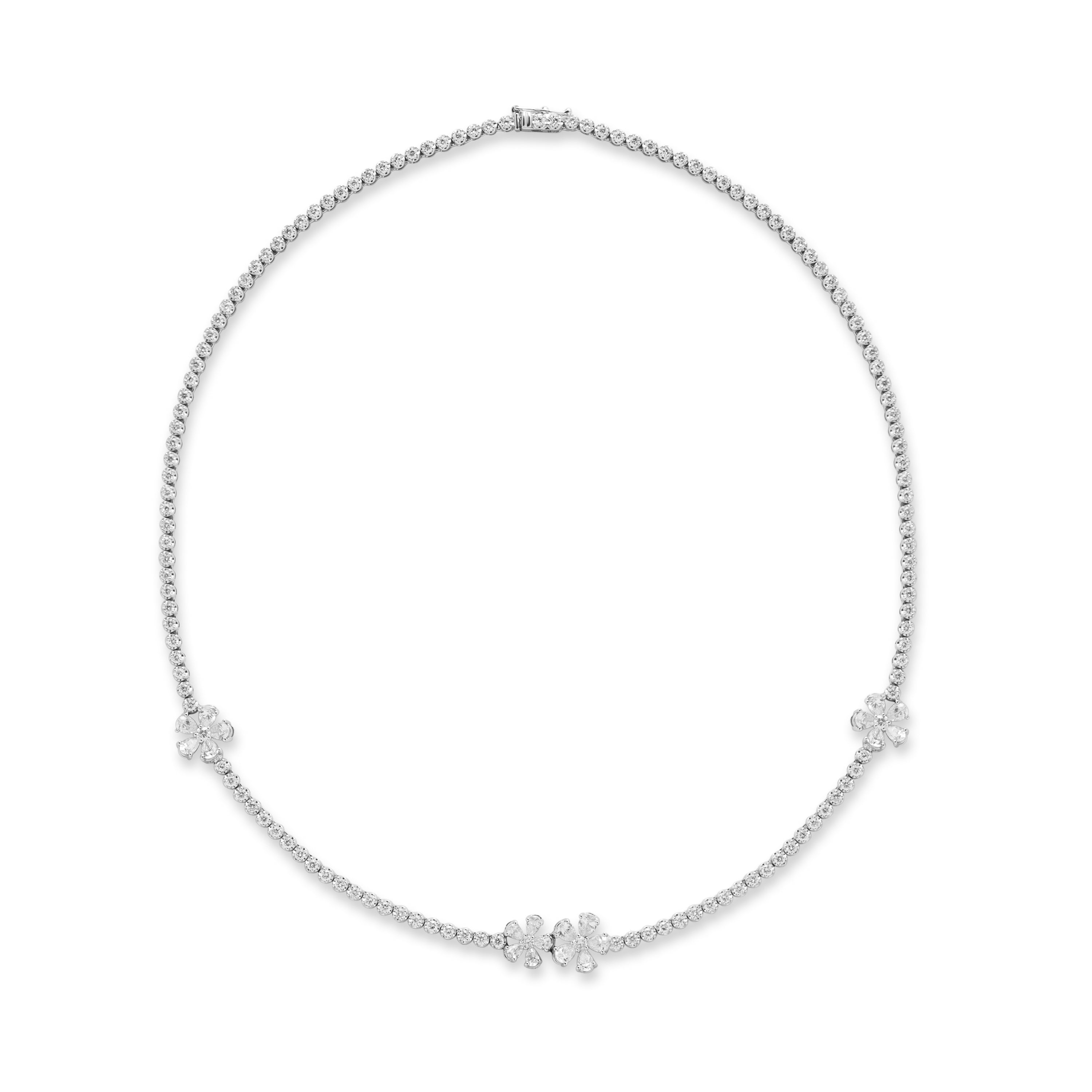 White Diamond Necklace - K.S. Sze & Sons