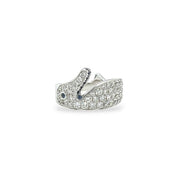 White Diamond & Sapphire Ring - K.S. Sze & Sons