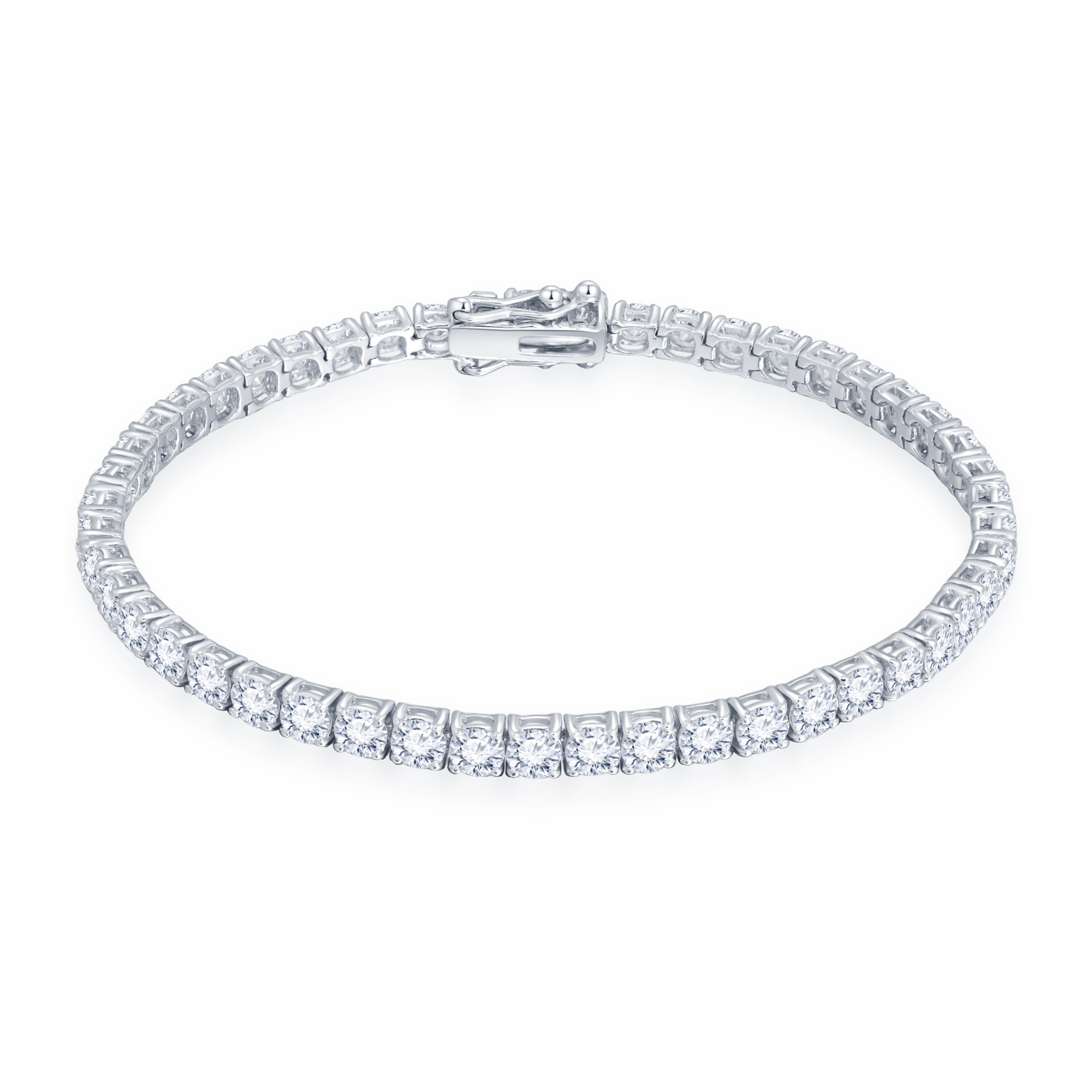 White Diamond Tennis Bracelet - K.S. Sze & Sons