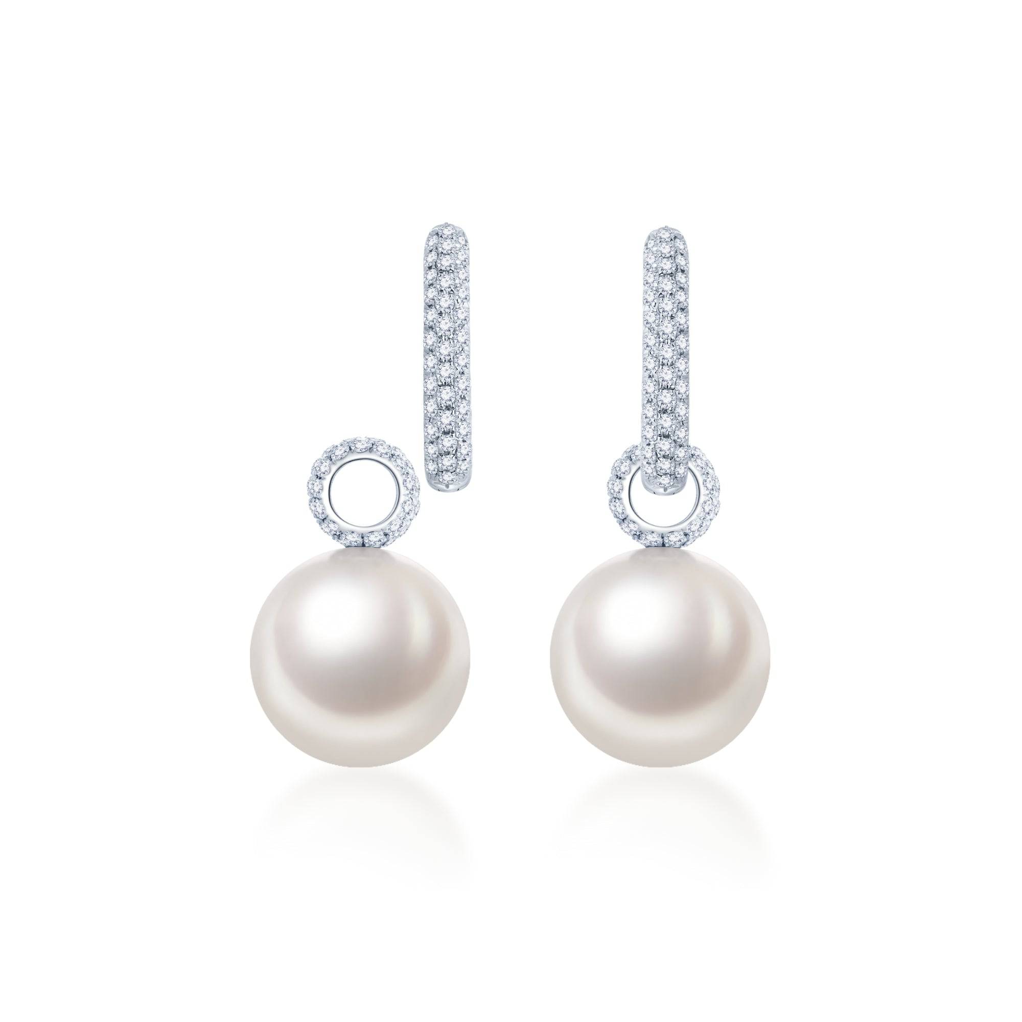 White South Sea Pearl Earrings - K.S. Sze & Sons