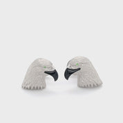 Eagle Heads Onyx Cufflinks