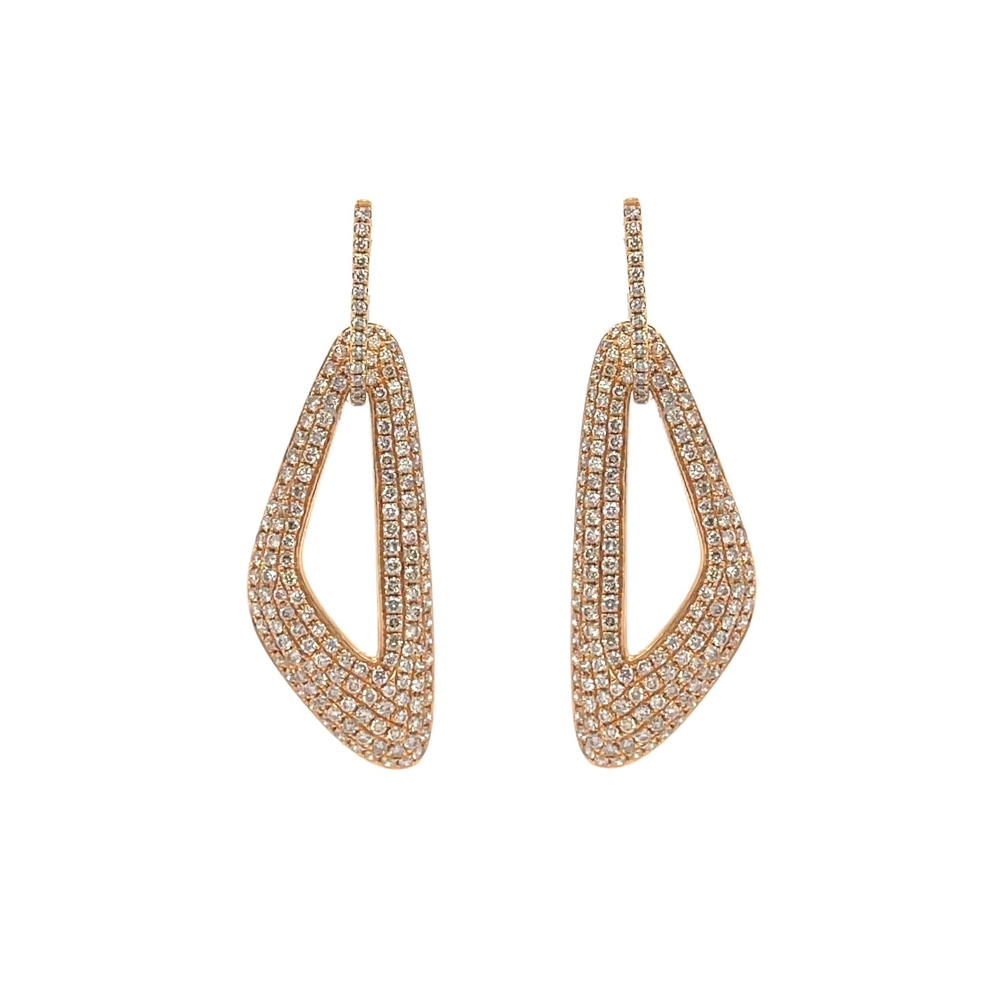 18K Brown Diamond Earrings - K.S. Sze & Sons